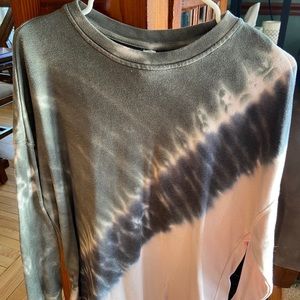 Green tea long sleeve jersey sweatshirt